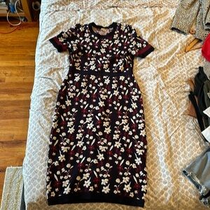 Shoshanna knit navy blue dress Large